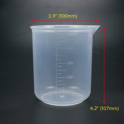 Vaso medidor plástico transparente 500 ml Antrader miniatura 3