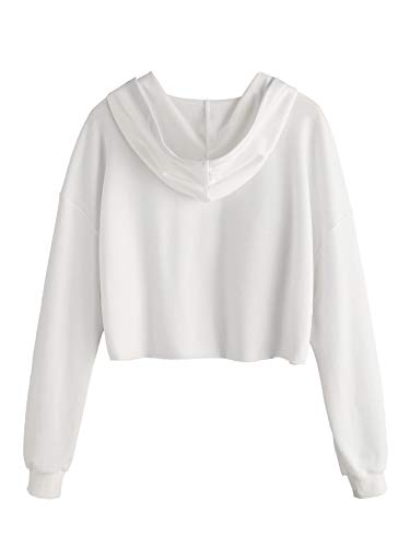 drawstring crop top sweatshirt