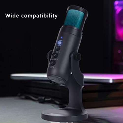 Yixikejiyouxian-A RGB-Farbumgebungslicht-Kondensatormikrofon USB Computer Live-K-Song-Aufnahme Spiel Videokonferenz… – Bild 3
