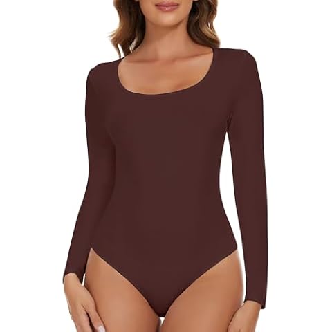 SHAPERIN Women's Long Sleeve Bodysuit Cover