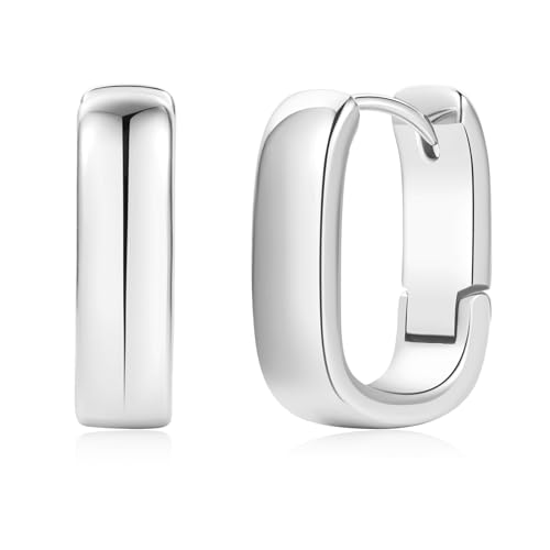 925 Sterling Silver Women's Earrings -15mm, Small Women's Silver Ring Earrings, Hypoallergenic And Lightweight, Fashionable Jewelry Gift, Suitable For Daily And Party Wear, One Size, Copper, No