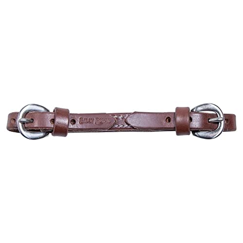 Schneiders Billy Royal Oiled Hermann Oak Leather Curb Strap | Billy Royal Curb Strap for Horses | Superior Comfort | Thick Center Section | Handcrafted Oiled Hermann Oak Leather | Made in USA