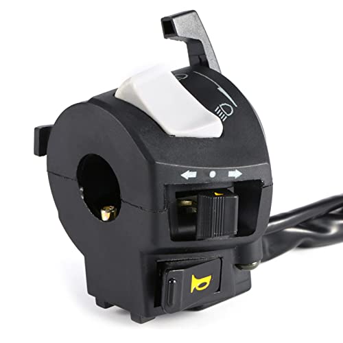 Miniatura 9 de Acouto Interruptor de control del manillar de la motocicleta 78 "izquierda y derecha del manillar del lado izquierdo y derecho de control de luz de