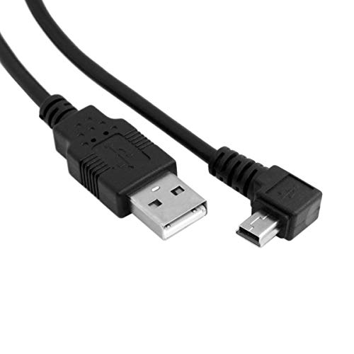 chenyang U2-057CY 5m 3m 1.8m 0.5m Mini USB B Type 5pin Male to USB 2.0 Male Data Cable with Ferrite Right angled Left Angled Up angeld Down angled 90 Degree Black (0.5m - Image 2