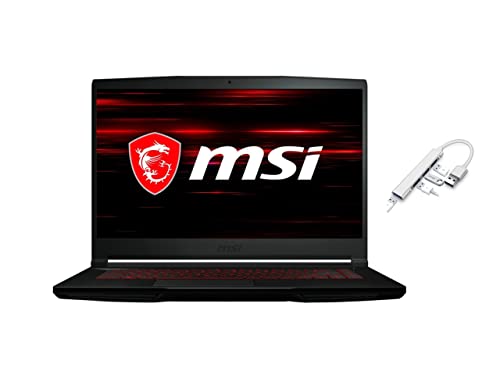 MSI-GF63-156-FHD-Premium-Gaming-Laptop-Intel-6-Core-i5-10500H-32GB-RAM-1TB-SSD-NVIDIA-GeForce-GTX-1650-Max-Q-Backlit-Keyboard-Windows-11-with-USB30-HUB-Bundle