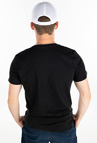 Funky Junque Mens Usa Flag Patch Mesh Baseball Cap - White #TOP2