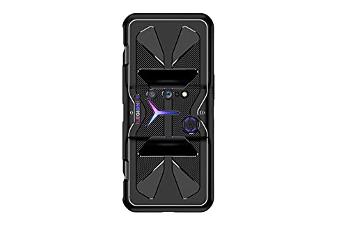 Custodia® Carcasa Blanda y Dura Antideslizante Antideslizante Funda Case Cover Caso Compatible para Lenovo Legion 2 Pro/Lenovo Legion Duel 2/Lenovo Legion Phone Duel 2(Negro)
