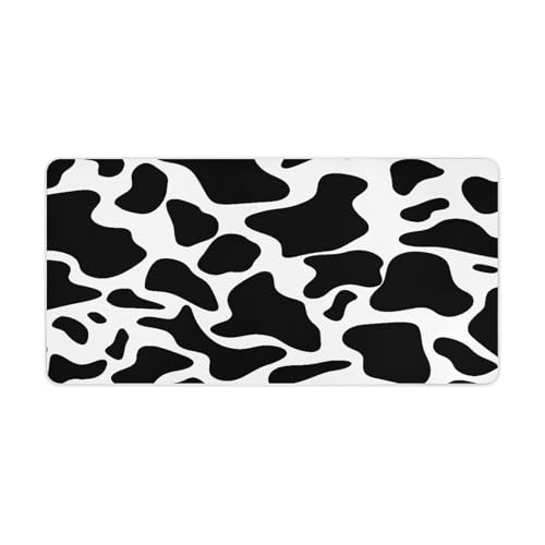Alfombrilla grande de escritorio Cow Spot de goma