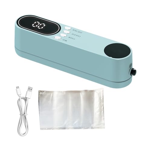 jamgeery Mini Selladora al Vacío | Herramienta de Envasado de Bolsas de Alimentos sin Cable | Mini Selladora Al Vacío Inalámbrica - Para Dormitorio Hotel Restaurante Apartamento Negocios Cocina De