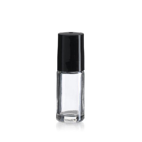 Premium Vials B18-80 Clear Roll-on with Cap, 1/6 oz Capacity (Pack of 80)