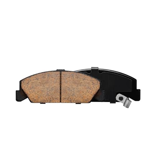 Image of Detroit Axle - Front Brake Pads for 1988-2000 Honda Civic 1984-1985 Accord | 1988-1991 CRX 1993-1997 Civic Del Sol Ceramic Brake Pads w /Hardware Replacement