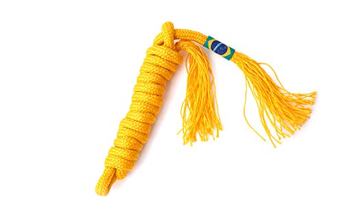 Capoeira Traditional Cords Ranking Belts Men Women Unisex Brazil 3m Long Hand Braided (Yellow)