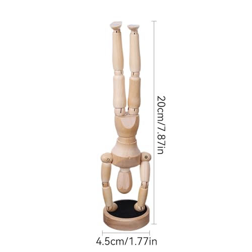 Support de plante aérienne statue articulée magnétique en bois modulable - 6