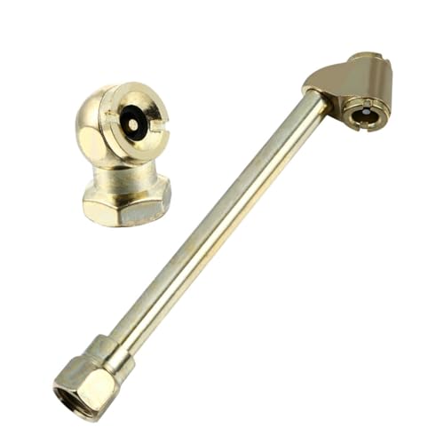 OUNONA 1 Set Zinc Alloy Air Chuck Set Inflator Nozzle Adapter Inflator Rod Universal Fit for Car Tire Infl
