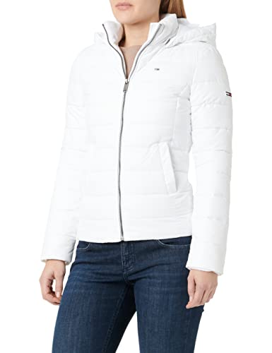 Tommy Jeans Damen Dw0dw13741 Gepolsterte Jacken, White, XXL