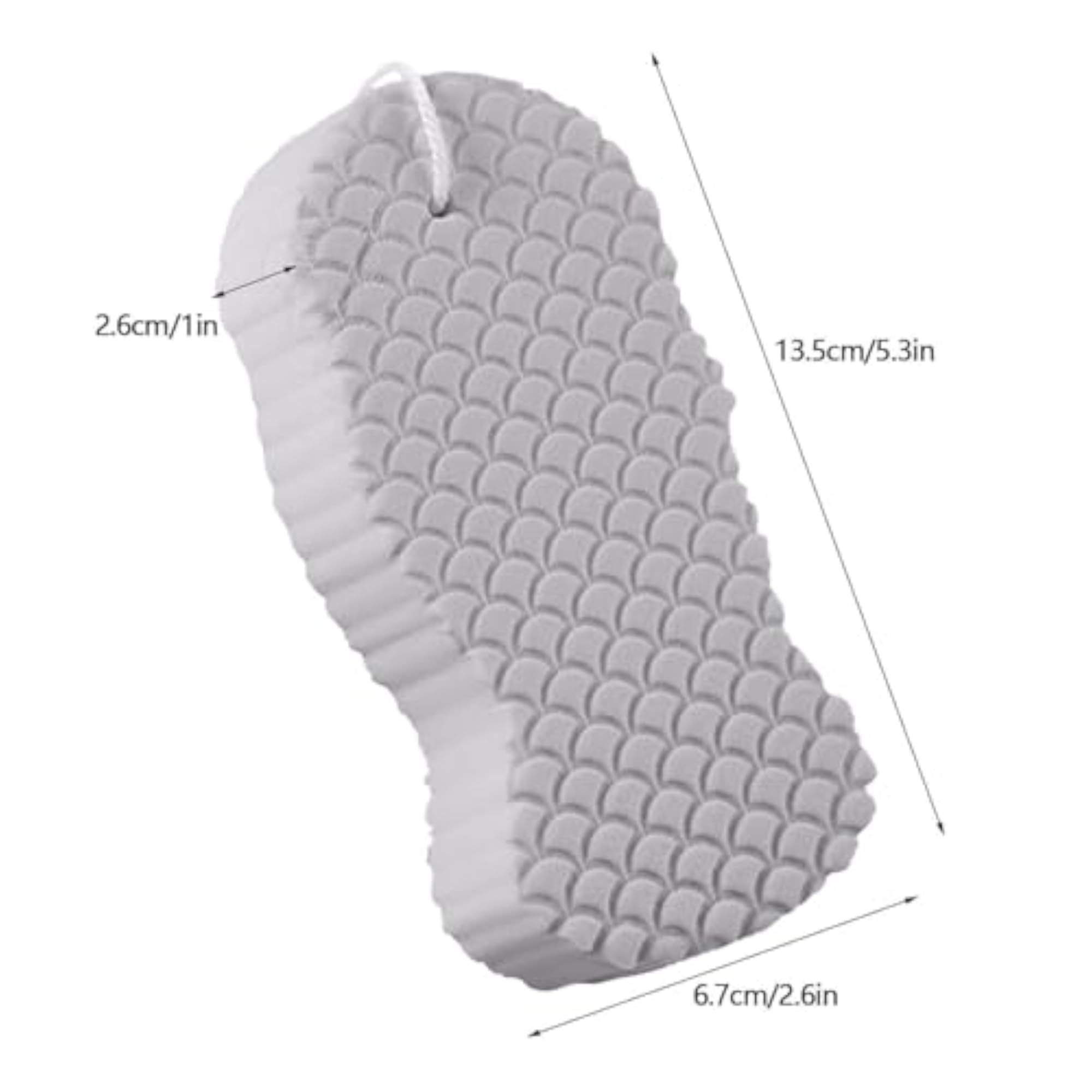 Soft Exfoliating Bath Sponge for Shower & Bath, 3D Body Scrubber
