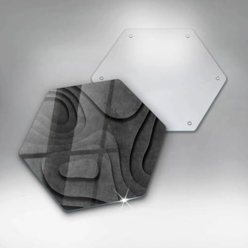 Planche à découper induction Wallfluent 40cm hectagonale pour cuisine - 6