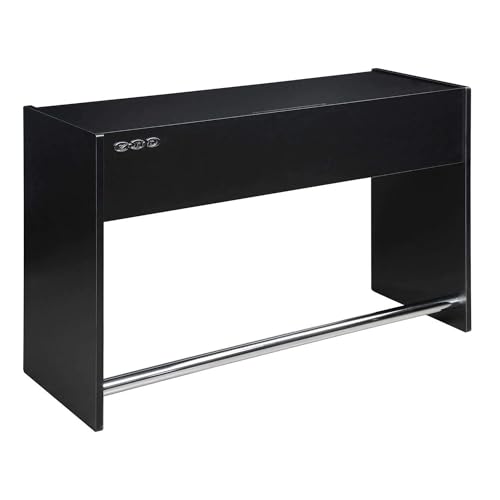 Zomo Deck Stand Ibiza 150 - DJ Tisch 153 x 50,6 x 96 cm - Schwarz - MDF Holz - 46,1 kg - für 2 Decks und einen Mixer bis 19 Zoll