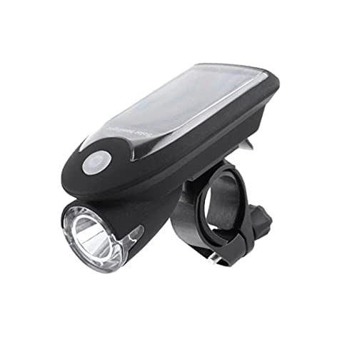 Yデパートセンター55® 太陽光 USB充電 自転車ソーラー LEDライト ライトホルダー付 フロントライト 前照灯