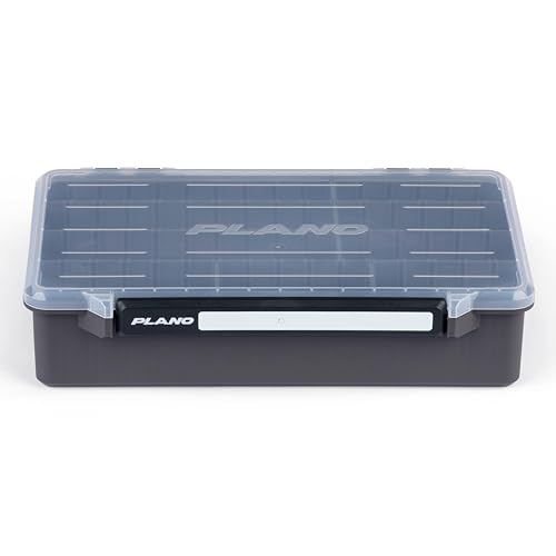 Image of Plano StowAway 3700 Deep Stow Tackle Box, with Corrosion-Preventive Rustricor, Single Latch Design, Transparent DuraView Lid, Stackable Storage for Fishing Bait, Lures and Gear