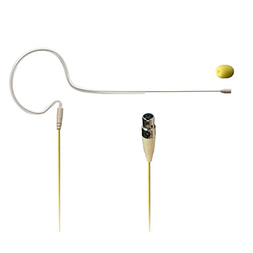 Freeboss Hs-13s1-l6a Skin Color 4 Pin Mini XLR Single Ear Hanging Headset Microphone for Shure Body-pack Transmitter