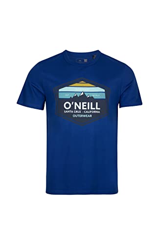O'NEILL Tees Shortsleeve MTN Horizon T-Shirt Camiseta, Hombre, 15013 Surf The Web Blue, Regular