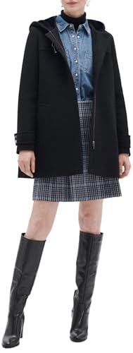 Caroll 232g-guimotin Abrigos, Negro, 34 para Mujer