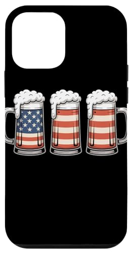 Beer American Flag Drinking Independence Day 4 Juillet Coque pour iPhone 12 Mini