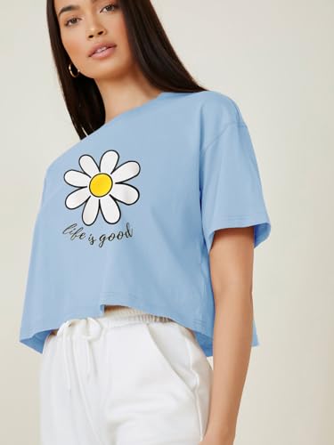 Image of KOTTY Women's Letter Print Oversized Fit T-Shirt