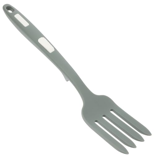 COLLBATH Multi Function Silicone Spaghetti Fork Ergonomic Non Stick Cooking Utensil Heat Resistant Food Fork for Kitchen Use for Pasta Noodle Serving
