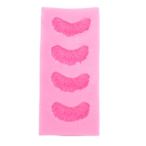 Haofy Slice de Mando de Mando de Silicona de Mando de Chocolate para Hornear 4 Cavidades de Chip de Naranja con Molde de Silicona para Pastel de Pastel