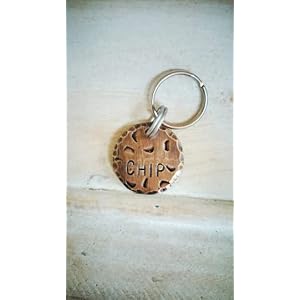 Dog Tags for Dogs, Cookie Dog Tag, Biscuit Pet Tag, Foodie Dog Tag, Pet ID Tag, Dog Tag, Dog Tags, Hand Stamped Tags, Dog Tag, Pet Tag, Cat Tag (1″)