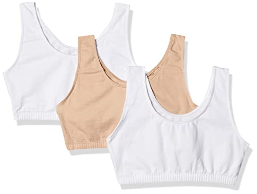 Image of Fruit of the Loom Women's Built-Up Sports Bra, (Pack of 3)