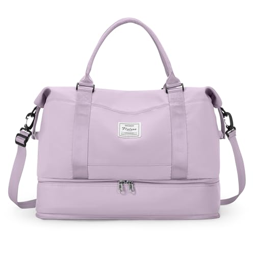 HPLQQ Sac de Voyage Femme 40x30x20 Bagage Cabine pour Ryanair, Imperméable Sac fourre-Tout de Sport pour Week-End pour Travel Gym Danse avec Compartiment...