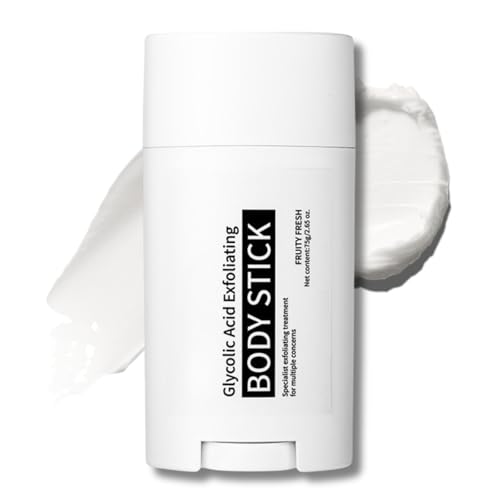 Glycolsäure Peeling Stick für den Körper – Effektives Körperpeeling mit Glycolic Acid & Sheabutter, Body Scrub gegen raue, bietet ein tiefes, parfümfrei für alle Hauttypen