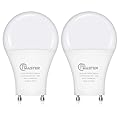JIANGSILING GU24 Led Light Bulb, 9W(60W Equivalent), 5000K Daylight, A19 Shape GU24 Light Bulb, 800 Lumens GU24 Led Bulbs, CRI 85, Non-Dimmable ETL Listed(2-Pack)