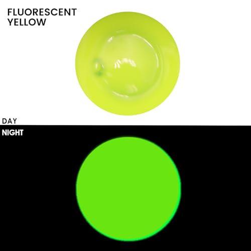 Image of Artecho Yellow Glow in the Dark Acrylic Paint 500ml / 17oz Large Bottle | Semi Glossy Finish, High Pigment Rich Color Craft Paint for Canvas, Rocks, Wood, Fabric, Ceramic, Non-Toxic