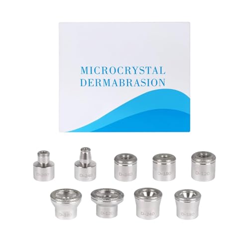 Zuou Diamond Dermabrasion Head Microdermabrasion Exfoliator Home Facial Dermabrasion Tool Dermabrasion Replacements 9Tips