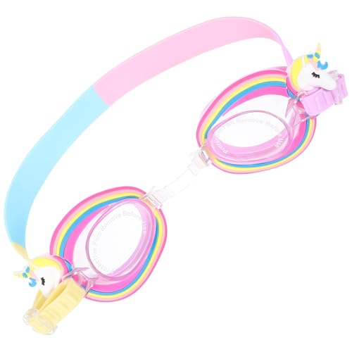 BIUDECO Gafas de Natación Decoracion Verano Protección UV y Antivaho, Diseño Unicornio de Silicona Adecuado para Swimming y Photo Prop