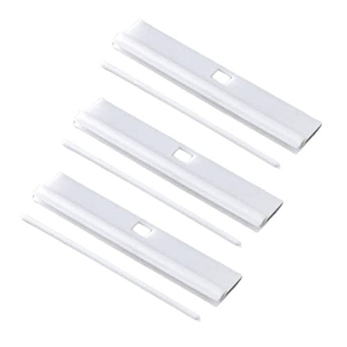 Lot de 20 crochets pour stores verticaux – 127 mm (5 pouces) Blancs Clips de lattes à persiennes de remplacement – Accessoires de store à installer...