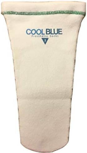 SPS Cool Blue Prosthetic Sock 3 Ply No Hole (Medium/Short) (CB3MDSH2)