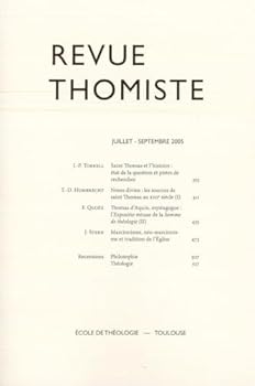 Paperback Revue Thomiste - 3/2005 [French] Book