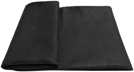 Craft Felt, 1 Square Yard Felt Fabric, 1.4mm Thickness Soft Felt Sheets, Felt by Yard for Art & Craft Project (Black) - 1