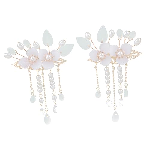 Épingles à cheveux rétro Ipetboom : 4 paires d'accessoires chinois avec franges pour mariage