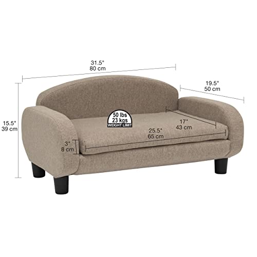 image for Paws & Purrs Modern Pet Sofa Bed – 31.5