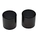 Dopro 2-Pack Wood Knobs Tele Style Flat Top Dome Knobs Guitar Bass Wood Knob Barrel Knobs Ebony Wood