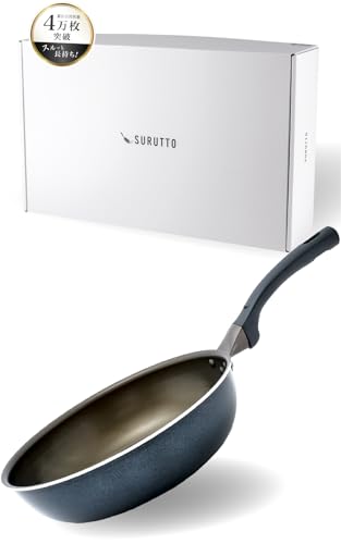 【スルッと 長持ち 】 SURUTTO フライパン 28cm 深型 IH ガス対応 こびりつきにくい 洗いやすい 均一に火が通る 軽量 PFOA 有害物質不使用 内面フッ素コーティング 外面セラミックコーティング 目玉焼き 取っ手つき いため 炒め鍋 中華鍋 スルット HDD28 【フライパン探すの、やめません？】のサムネイル