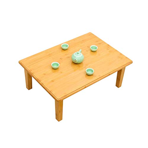 Table pliante en bambou AZ Table petite table carrée pour ordinateur