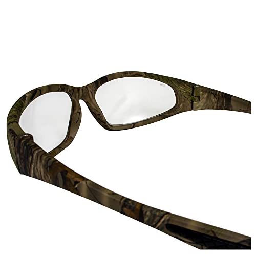 Global Vision Forest-1 Camo Motorcycle & Hunting Safety Glasses ANSI Z87.1 Scratch-Resistant 2 Pair Clear & Smoke Lenses4