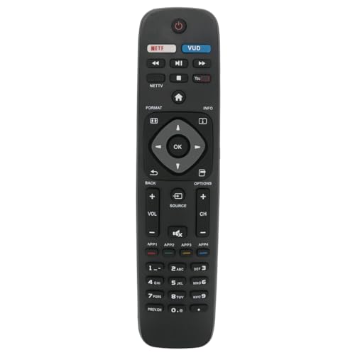 NH500UP Replace Remote fit for Philips TV 50PFL5601/F7 65PFL5602/F7 55PFL5602/F7 50PFL5602/F7 43PFL5602/F7 32PFL4902/F7 40PFL4901/F7 43PFL4901/F7 50PFL4901/F7 55PFL6902/F7 43PFL4902/F7 65PFL6902/F7
